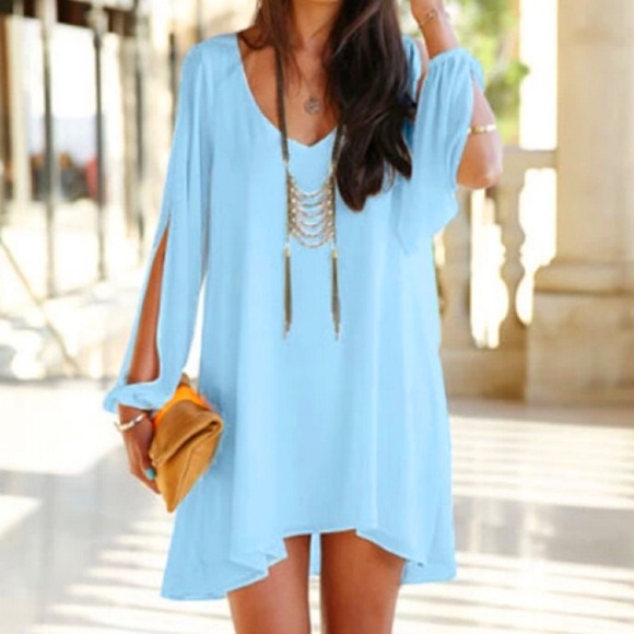 austin gal Dresses & Skirts - LAST ONE!! BLUE LongSleeved "Gracie" DRESS NEW