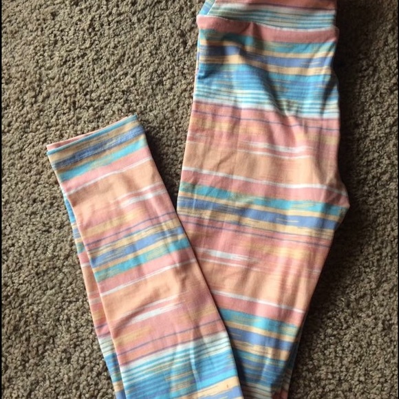 Lularoe Pastel Kids L/XL leggings