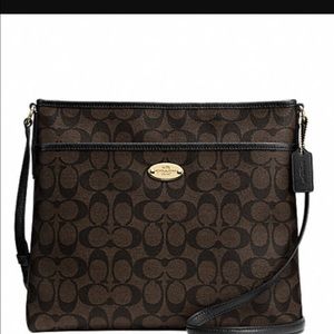 Coach Sig File Bag 100% Authentic