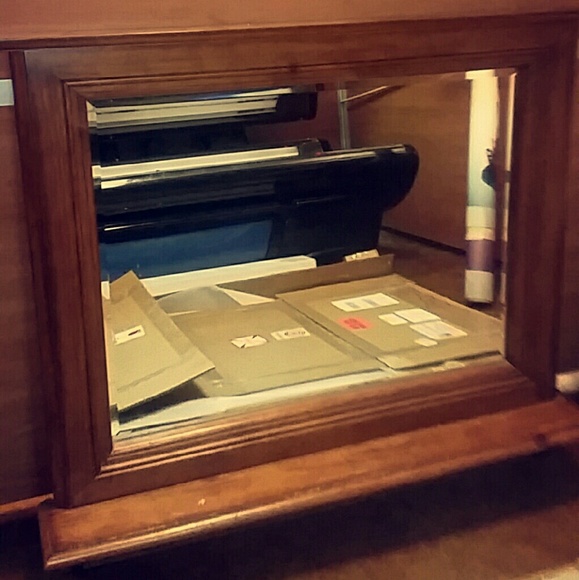 Wooden mirror