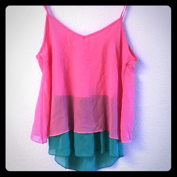 Forever 21 Tops - ✨SOLD✨Pink & Green Top