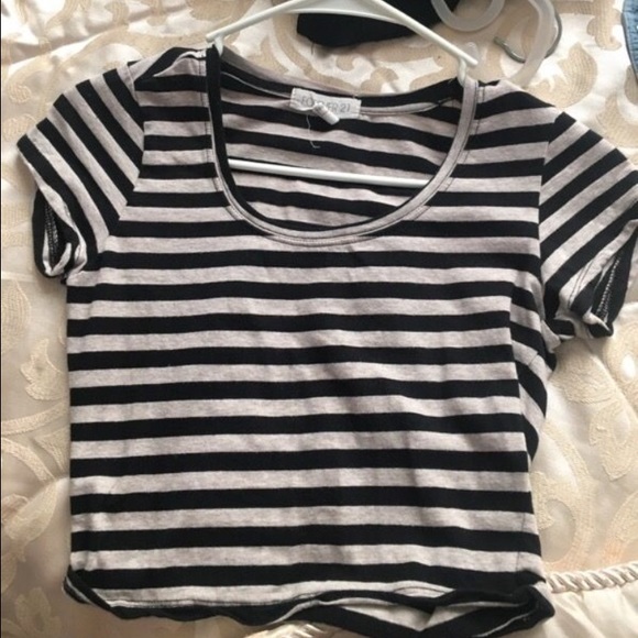 Forever 21 stripe crop top
