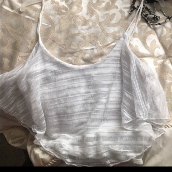 White crop top