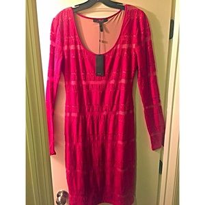 NWT BCBG Red Midi Dress