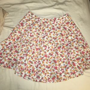 Floral high wasted skater skirt
