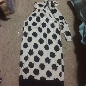 Diane Von Furstenberg black and white dress
