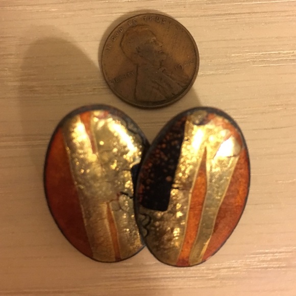Enamel earrings - Picture 1 of 4