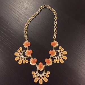 JCrew Floral cascade statement necklace