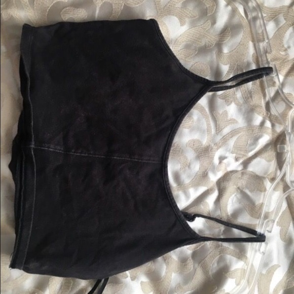Black crop top