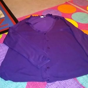 Final Price Drop Plum colored  soft cardigan