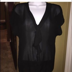 ❤️❤️ LOFT sheer blouse