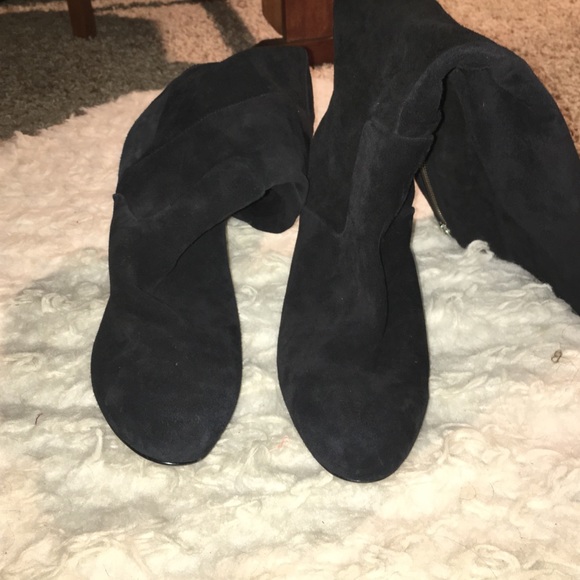 Nine West black suede "Numberone" heeled boots - Picture 4 of 4