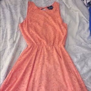 Peach lace dress. In great condition