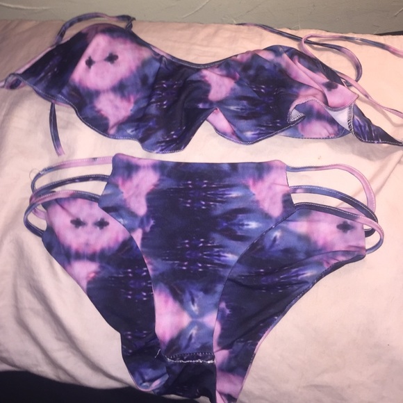 Tie dye swim suit