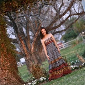 Chelsea & Violet strapless maxi