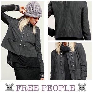 🚫TRADED🚫☠Vegan Suede Femme Band Jacket☠