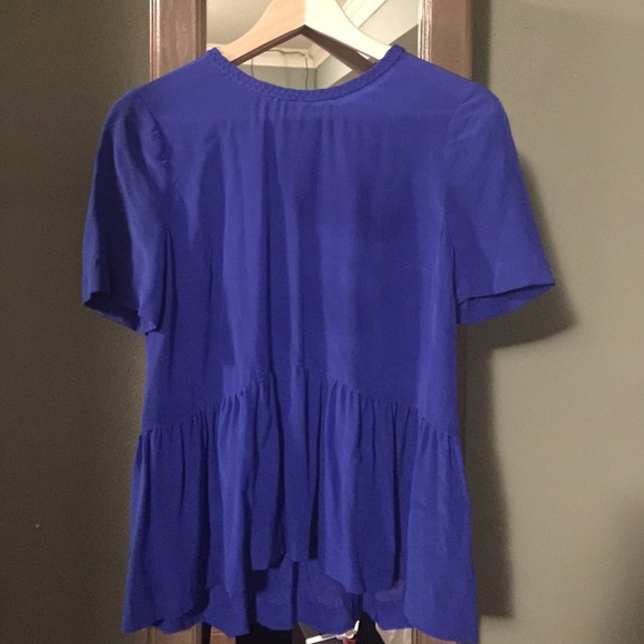 Dolce Vita blue silk top