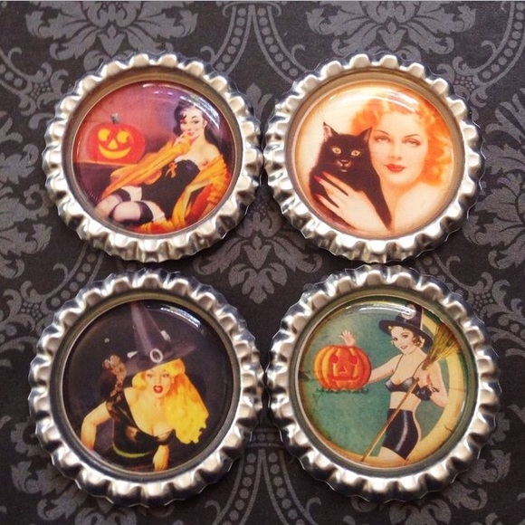 Abbie's Anchor Jewelry Vintage Halloween Pin Up Girl Brooch Set Poshmark