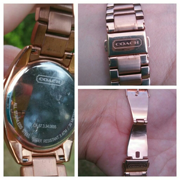 Coach Tristen Rose Gold Plated Watch Signature main image 4