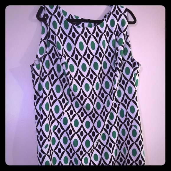 Preppy Green Navy White Dress Alyx 24W