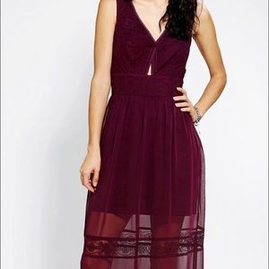 Kimchi Blue burgundy maxi
