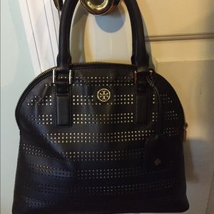 Tory Burch Robinson Perf Dome Satchel