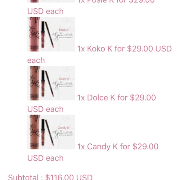 Kylie Jenner Matte lipstick kit - Picture 1 of 1