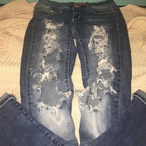 YMI distressed skinny jeans