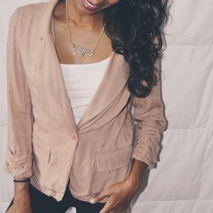 Lightweight pink blazer