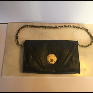 Elliot Lucca small black leather purse