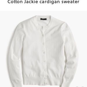 NWT. Jcrew cotton Jackie cardigan sweater