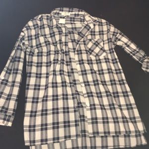 oversized plaid flannel