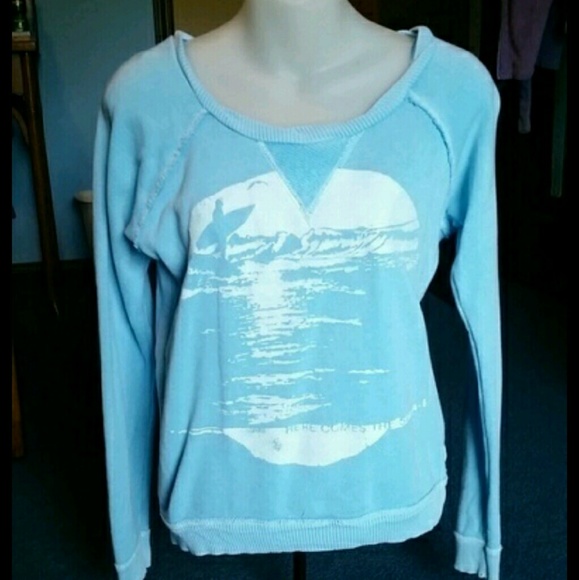 Baby blue crewneck sweatshirt