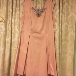 Pink above the knee dress