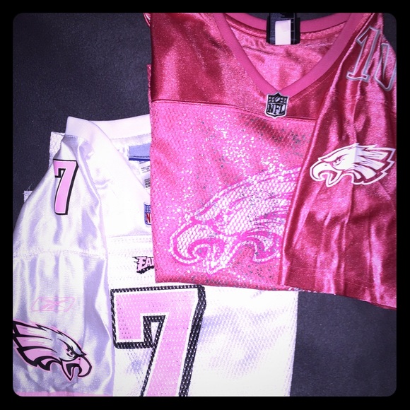 BUNDLE! 2 Women's NFL Eagles Jerseys!! M & XL - Picture 1 of 4
