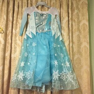 Sparkling Elsa Disney store dress princess