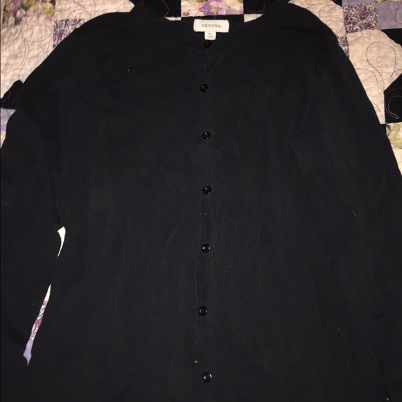 Black cardigan