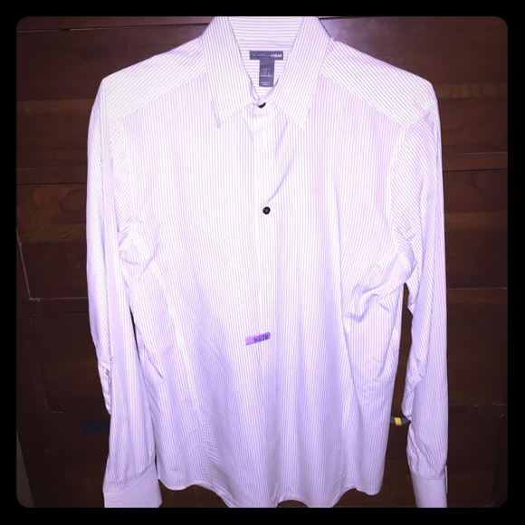 H&M Shirts Nwot Mens Hm Button Down Shirt Large Poshmark