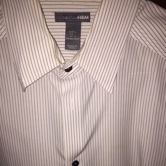H&M Shirts Nwot Mens Hm Button Down Shirt Large Poshmark