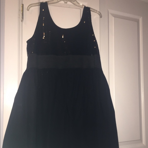 Black Sequin top Party Dress - Plus Size