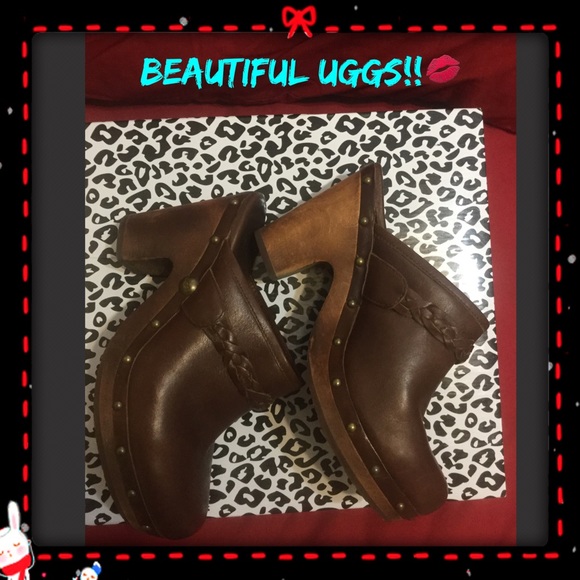 UGG women's leather clogs