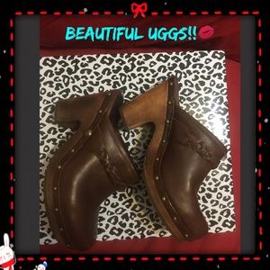 UGG women's leather clogs