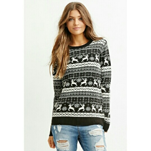 Forever 21 Plus Reindeer sweater
