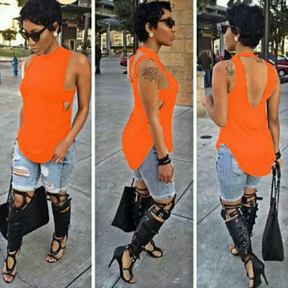 CHIC ORANGE TOP + G-STRING