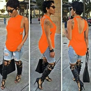 CHIC ORANGE TOP + G-STRING