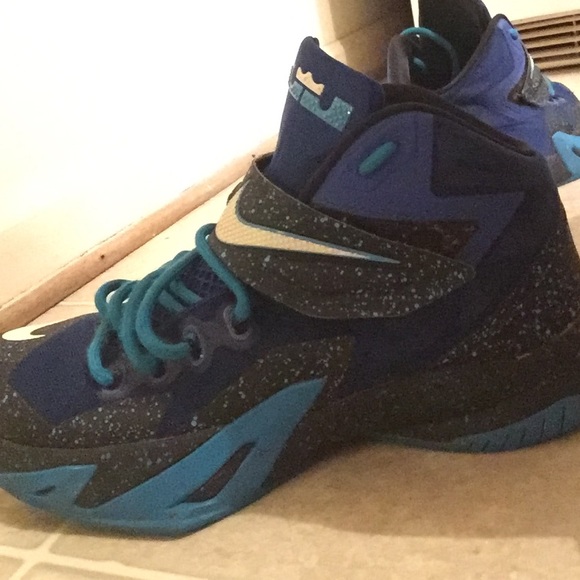 Lebron 6s Blue high top strap