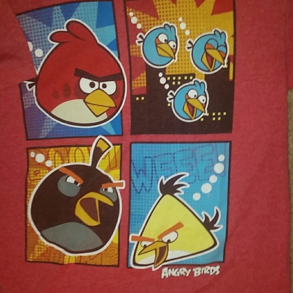 2 Angry Bird tshirts - Exc Cond! - Picture 3 of 3