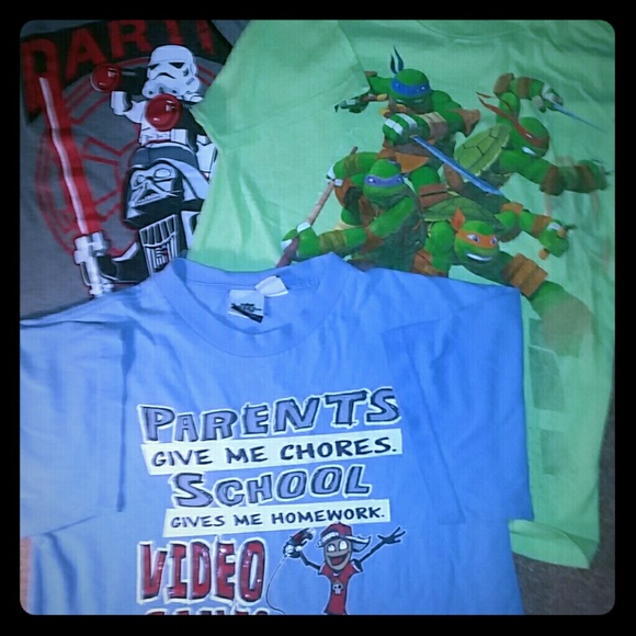 Set of 3 boys action hero tshirts, Great Cond! - Picture 1 of 4