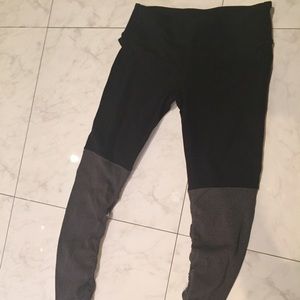 Alo Yoga Goddess Leggings Black Grey Xs