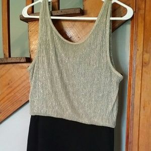 Forever 21 gold and black dress